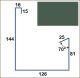 GOUTTIERE F 4M ZR8 PERM. GREEN