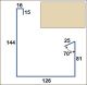 GOUTTIERE F 4M ZR8 MERINO