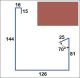 GOUTTIERE F ML ZR8 RGE CORAIL