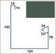 GOUTTIERE M ML ZR8 PERM. GREEN