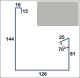 GOUTTIERE F ML ZR8 GULLGREY