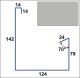 GOUTTIERE M ML ZR8 GULLGREY