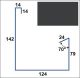 GOUTTIERE M ML ZR8 BLACK